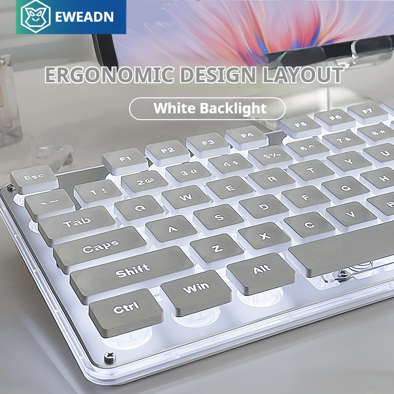 Gaming Keyboard And Mouse Wireless - EWEADN V3 draadloze Silent Office-toetsenbord- en