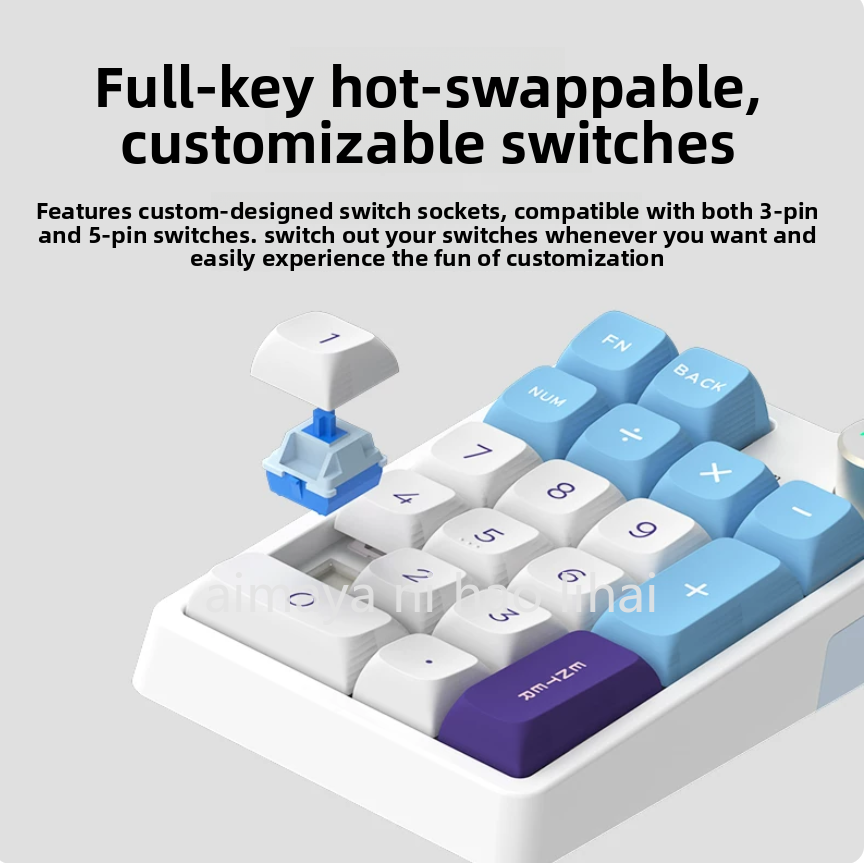 Gaming Keyboard Mechanical Wireless - Kzzi K20 Mini-toetsenbord Drie modi Bluetooth