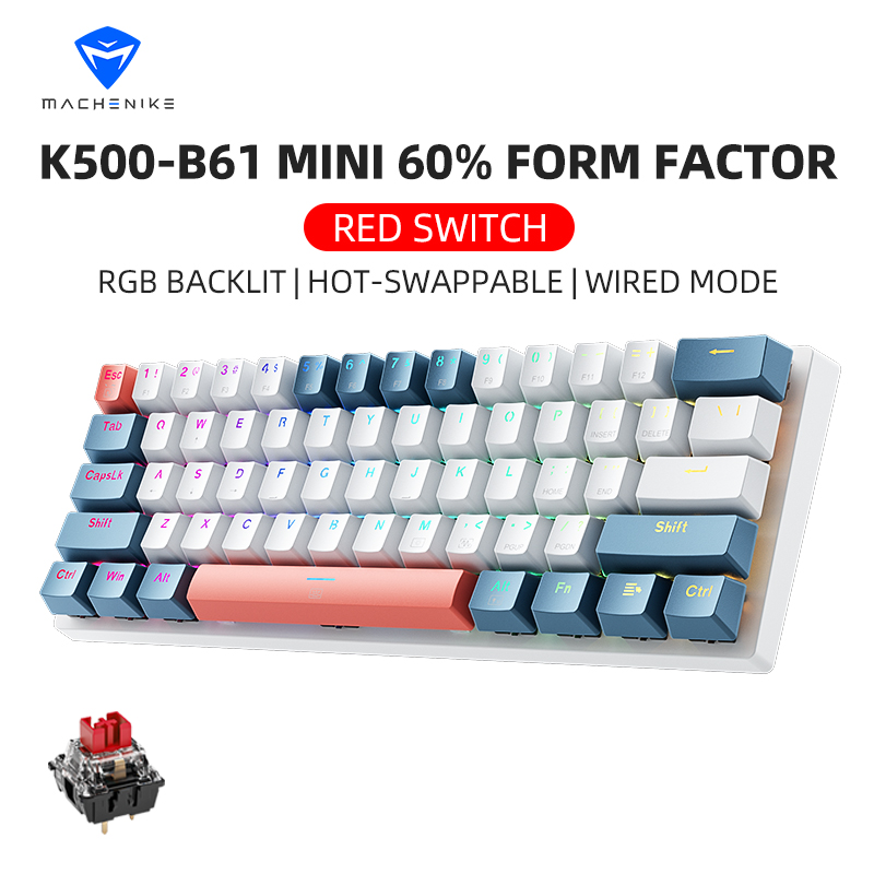 Gaming Keyboard E Yooso - K500-B61 Machenike Mini mechanisch toetsenbord 60%