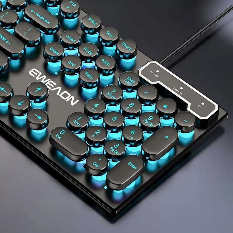 Gaming Keyboard Mouse Combo - Retro Punk mechanisch toetsenbord-muisset Bedraad Draadloos