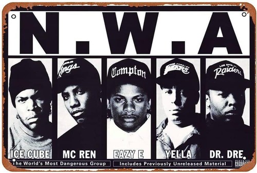 Brass Weight Plate - NWA Most Dangerous Group Funny Art