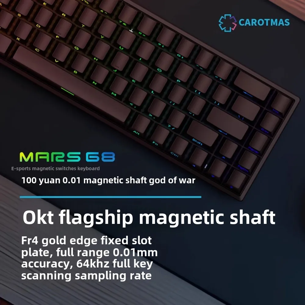 Gaming Keyboard Mechanical Wireless - Mars 68 PRO mechanisch toetsenbord met