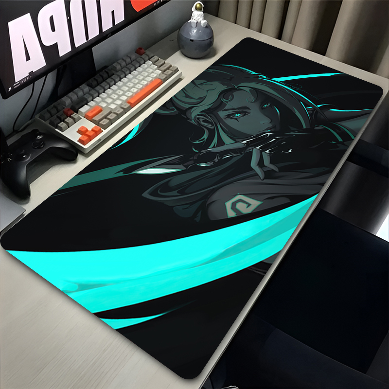 Gaming Keyboard En Mouse - Muismat Hot Game Valorant Jett XXL
