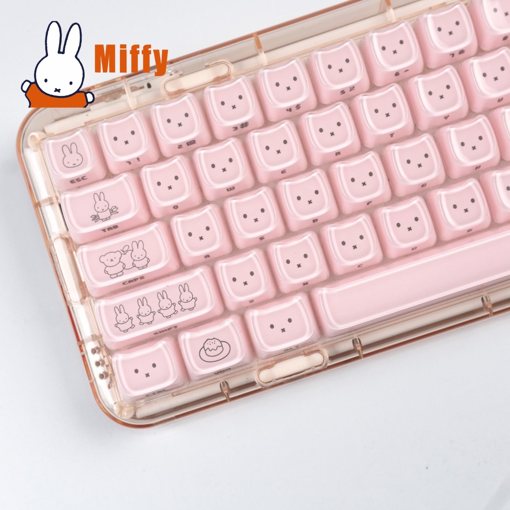 Kawaii Miffy Keycaps Schattig  - Gaming Keyboard Affordable recensie en prijs