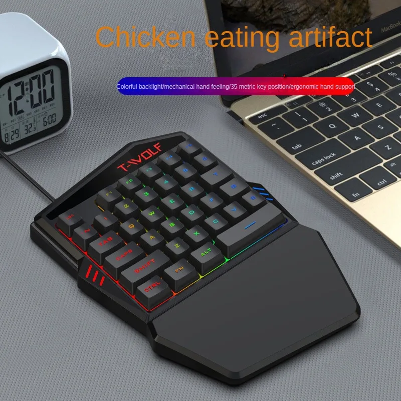T-WOLF Tf900 One-Handed Keyboa - Gaming Keyboard Mini recensie en prijs