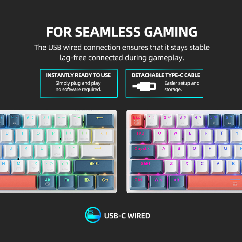 K500-B61 Machenike Mini mechan - Gaming Keyboard E Yooso recensie en prijs