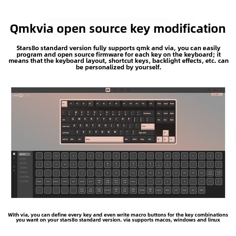 WEIKAV STARS80 TKL Mechanisch  - Gaming Keyboard Tkl recensie en prijs