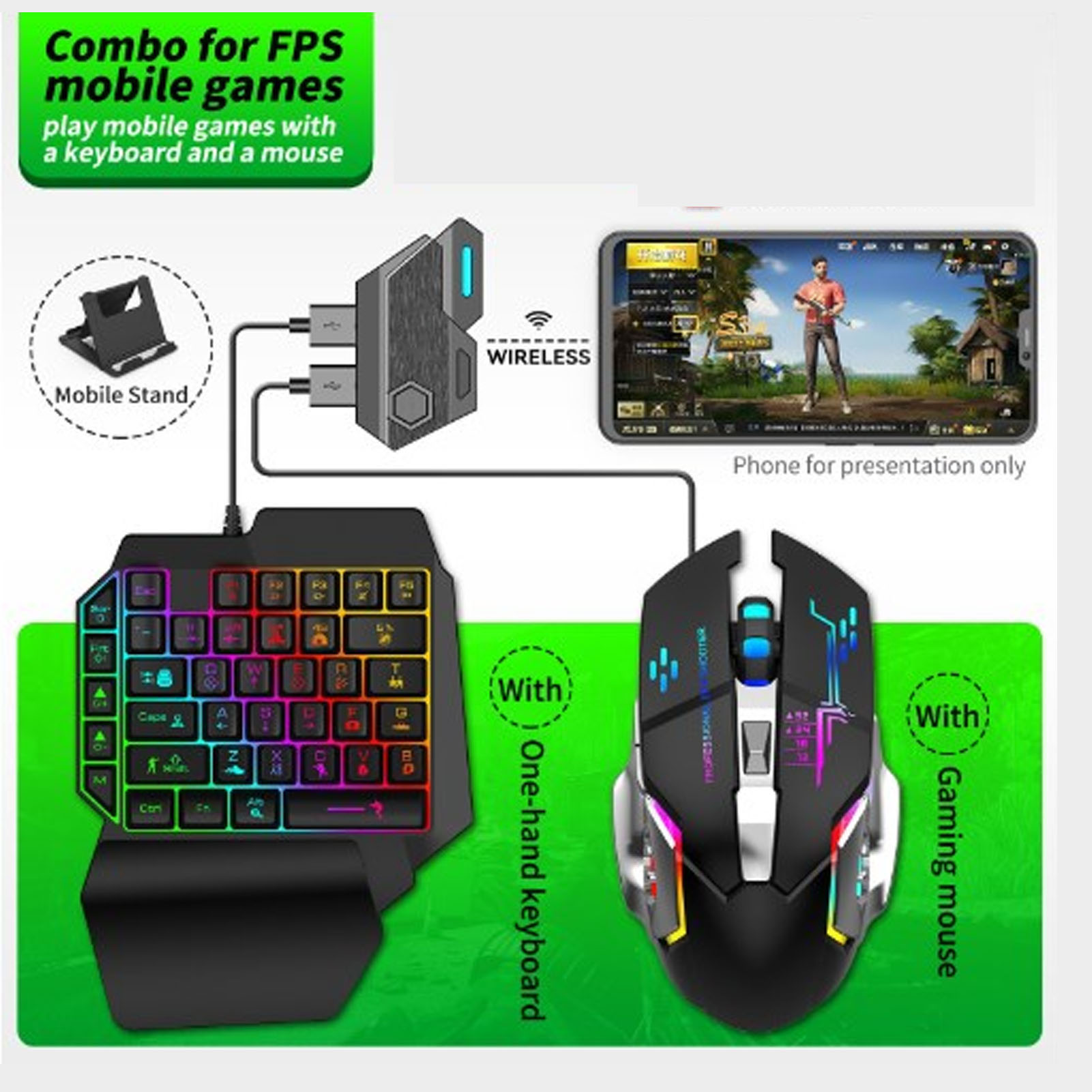 Toetsenbord-muis-converterset  - Gaming Keyboard Mini recensie en prijs