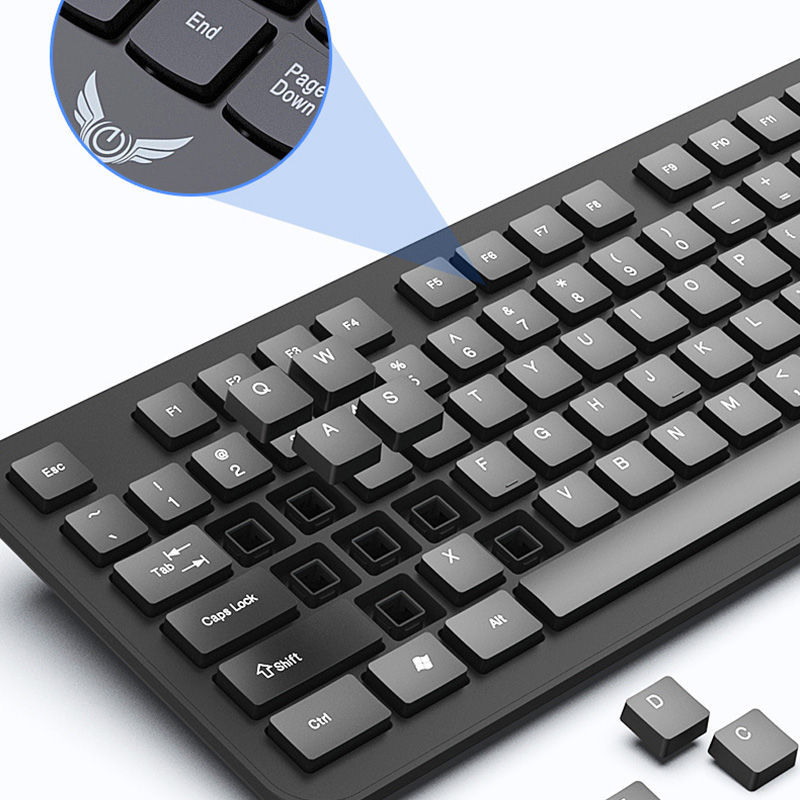 2.4G draadloze toetsenbordmuis - Gaming Keyboard Mechanical Wireless recensie en prijs