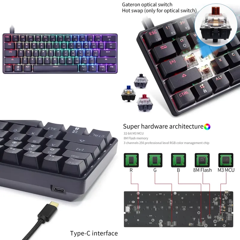 Dropshipping Skyloong GK61 SK6 - Gaming Keyboard Mini recensie en prijs