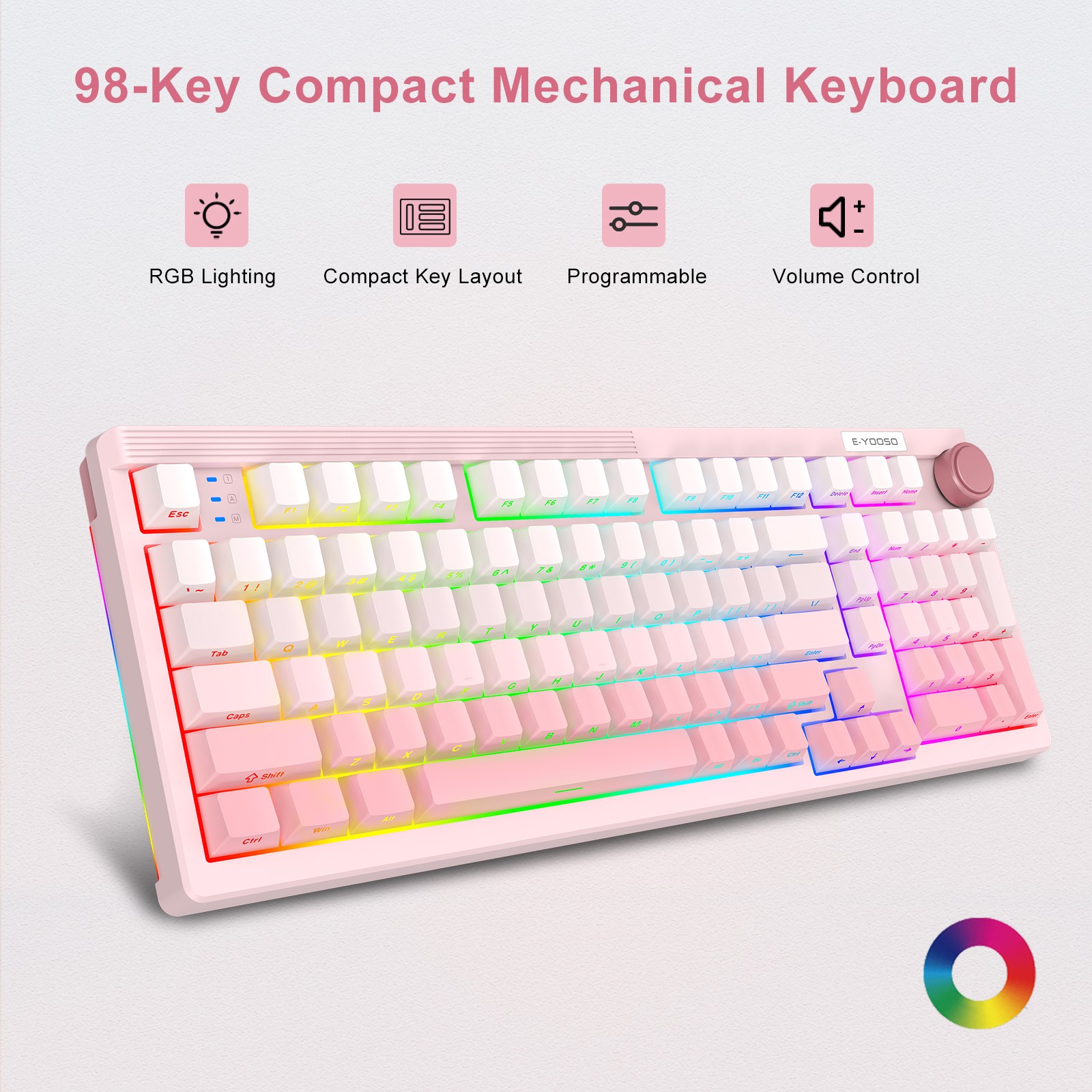 E-YOOSO 98 toetsen mechanisch  - Gaming Keyboard E Yooso recensie en prijs