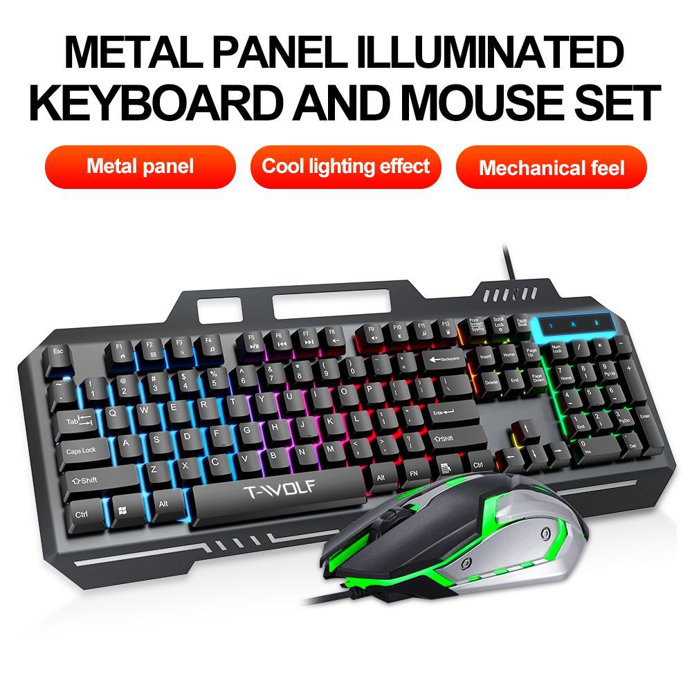 T WOLF TF600 Bedraad gamingtoe - Gaming Keyboard Mouse Combo recensie en prijs