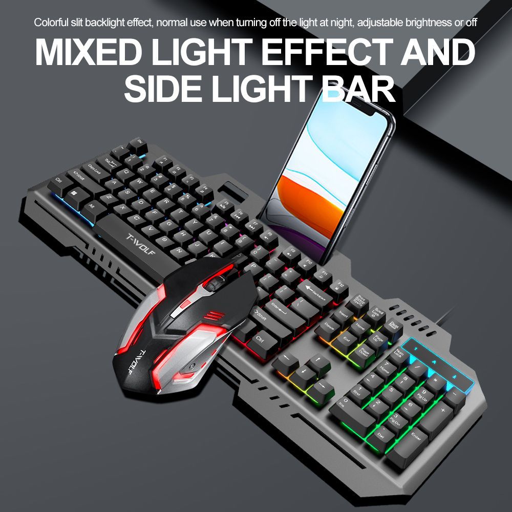 T WOLF TF600 Bedraad gamingtoe - Gaming Keyboard Mouse Combo recensie en prijs