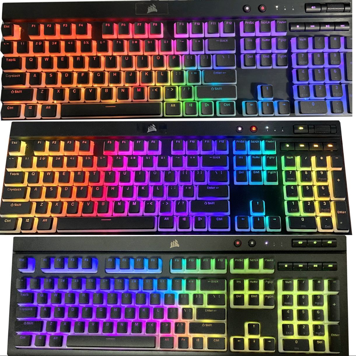 Doorschijnende Corsair Pudding - Gaming Keyboard Corsair recensie en prijs