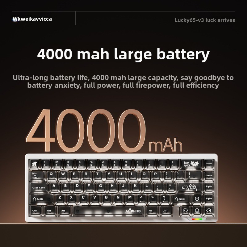 WEIKAV Lucky65 V3 Aluminium Me - Gaming Keyboard Mechanical Wireless recensie en prijs