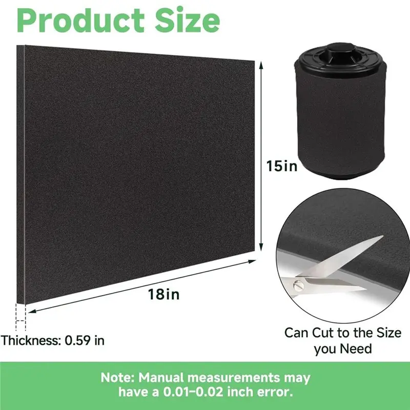 2 STUKS Luchtfilter Schuimplaa - Polyurethane Foam Sheet recensie en prijs